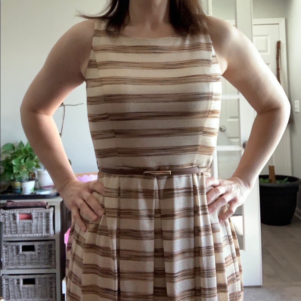 Gold and brown Muse dress
